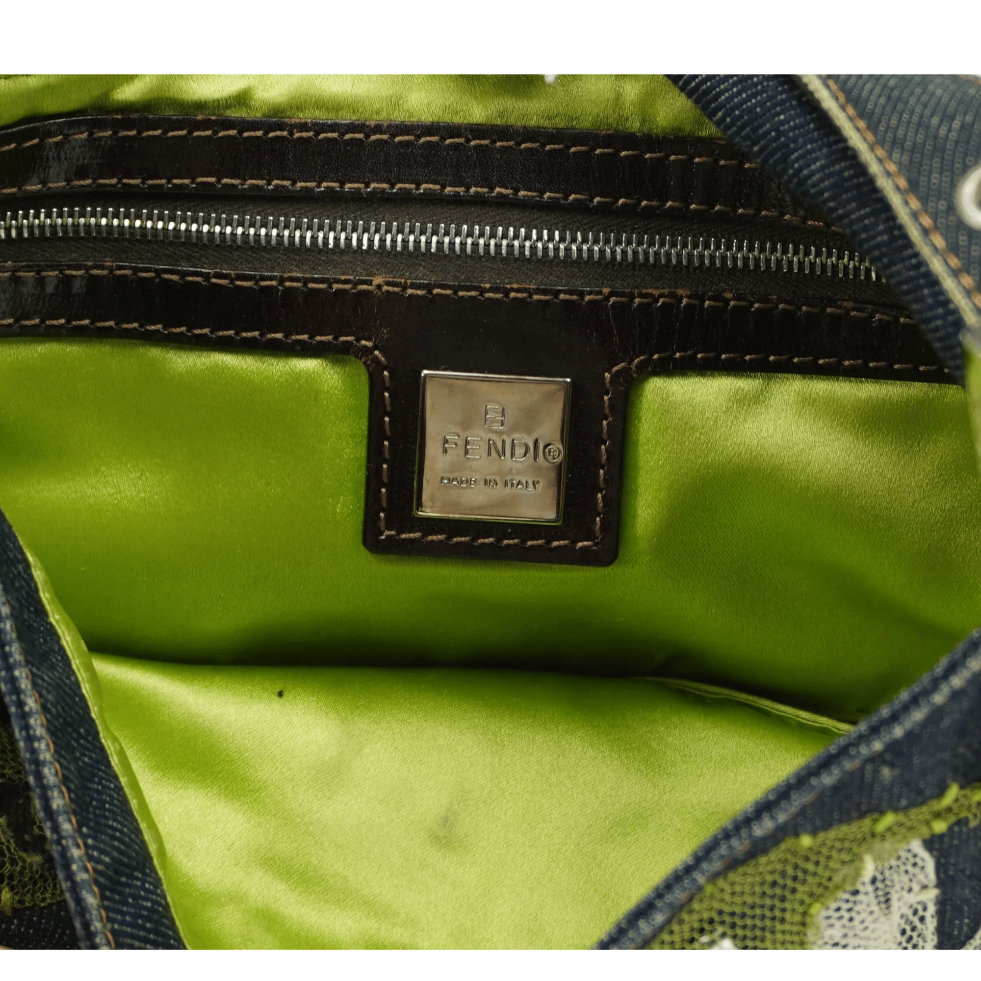 Dark Wash Fendi Baguette Denim