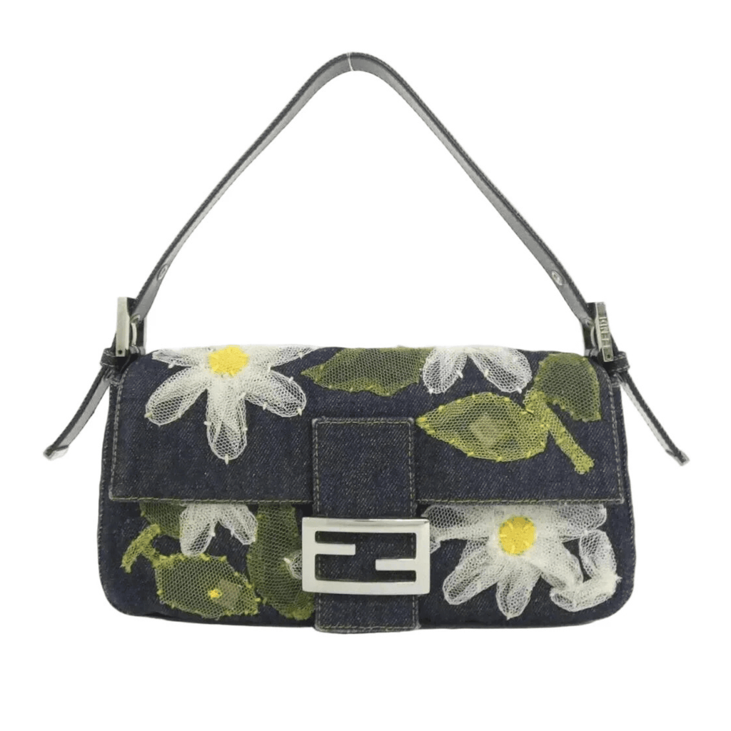 Dark Wash Fendi Baguette Denim