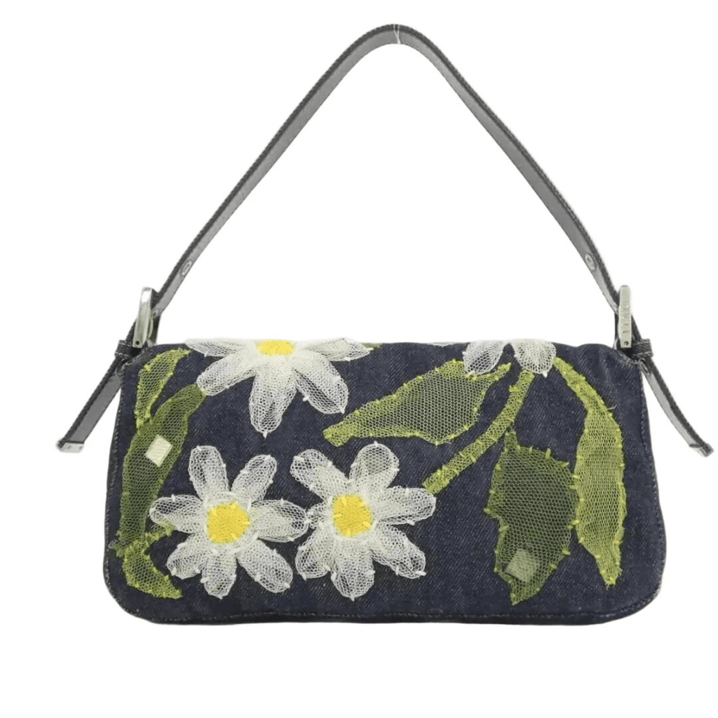 Dark Wash Fendi Baguette Denim