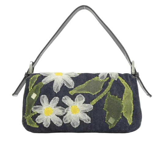 Dark Wash Fendi Baguette Denim