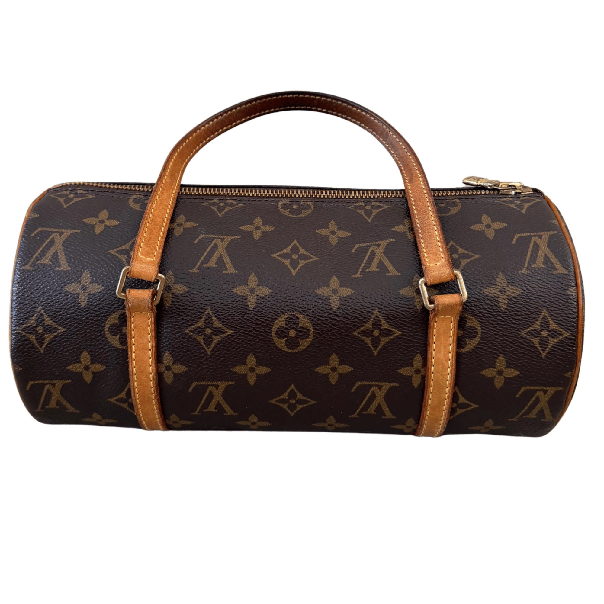Louis Vuitton Papillon Monogram Coated Canvas and Vachetta Leather