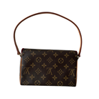 Louis Vuitton Recital Monogram Coated Canvas & Natural Vachetta Cowhide Leather Trim