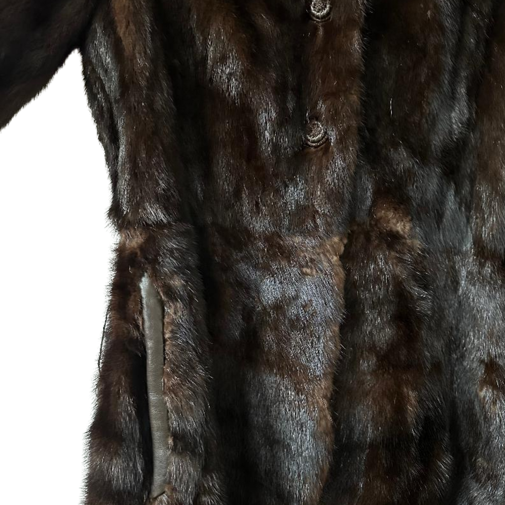 Vintage Brown Mink Fur Coat