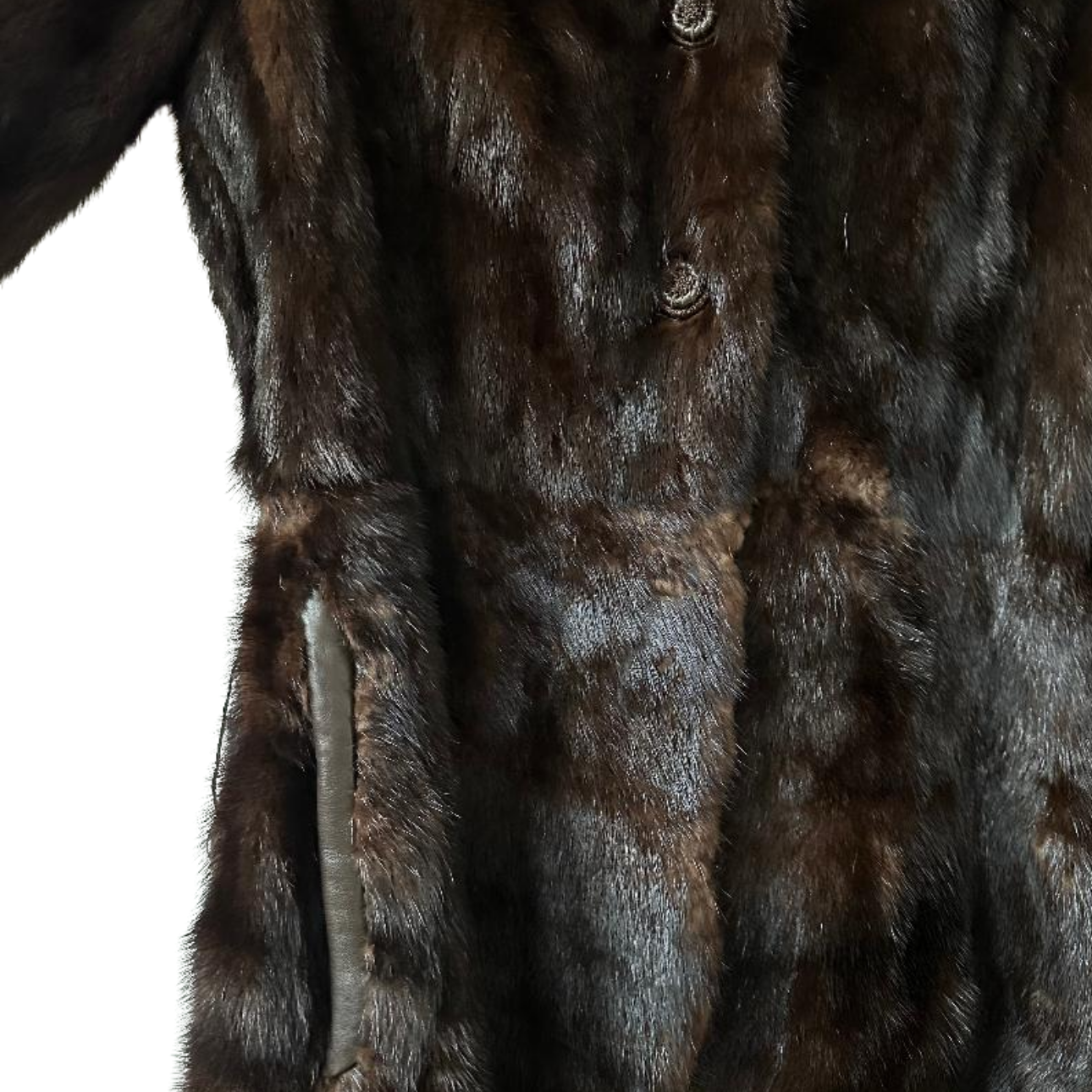 Vintage Brown Mink Fur Coat