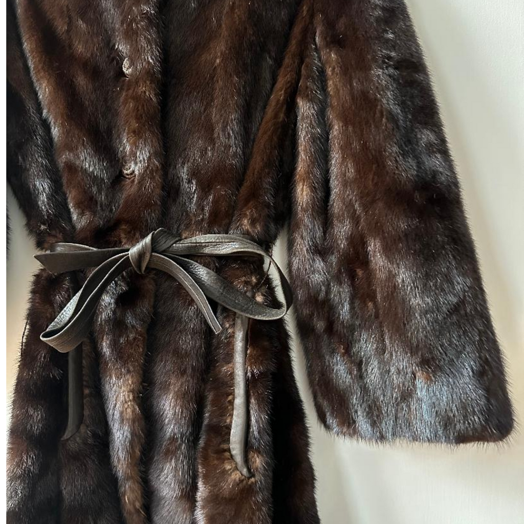 Vintage Brown Mink Fur Coat