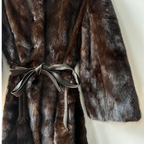 Vintage Brown Mink Fur Coat