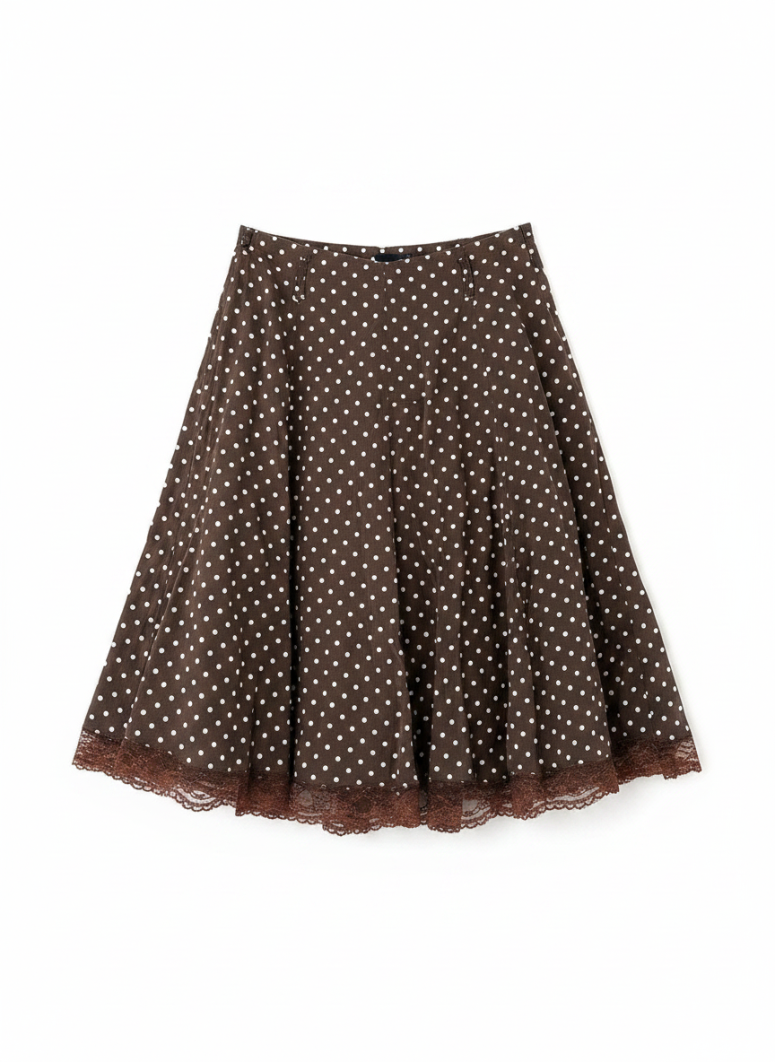 Polka Dot Lace Skirt