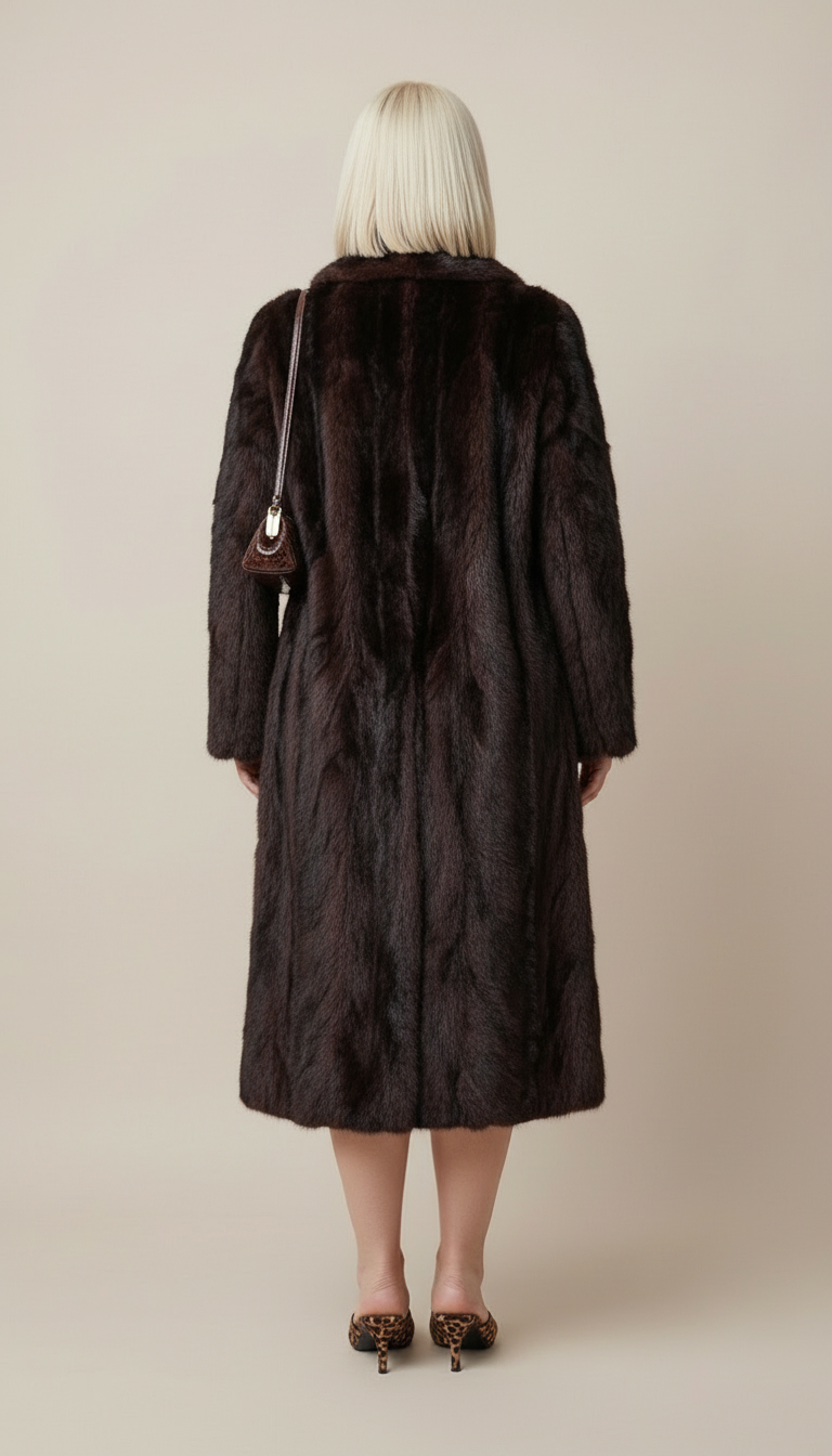 Long Mink Fur Coat