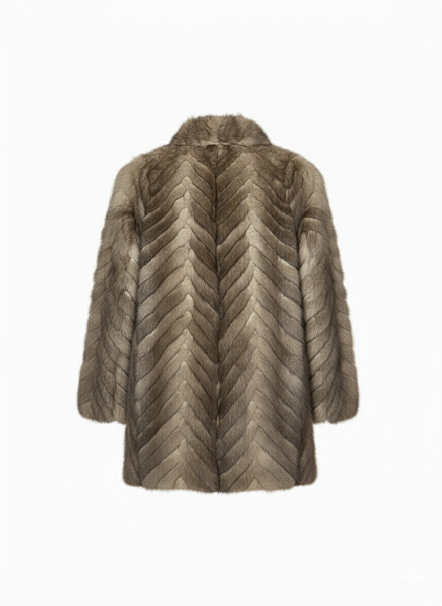 Real Mink Fur Coat