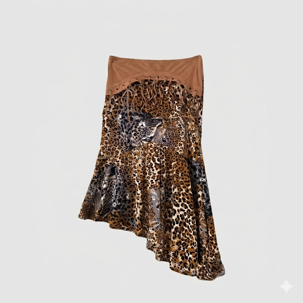 Leopard Midi Skirt