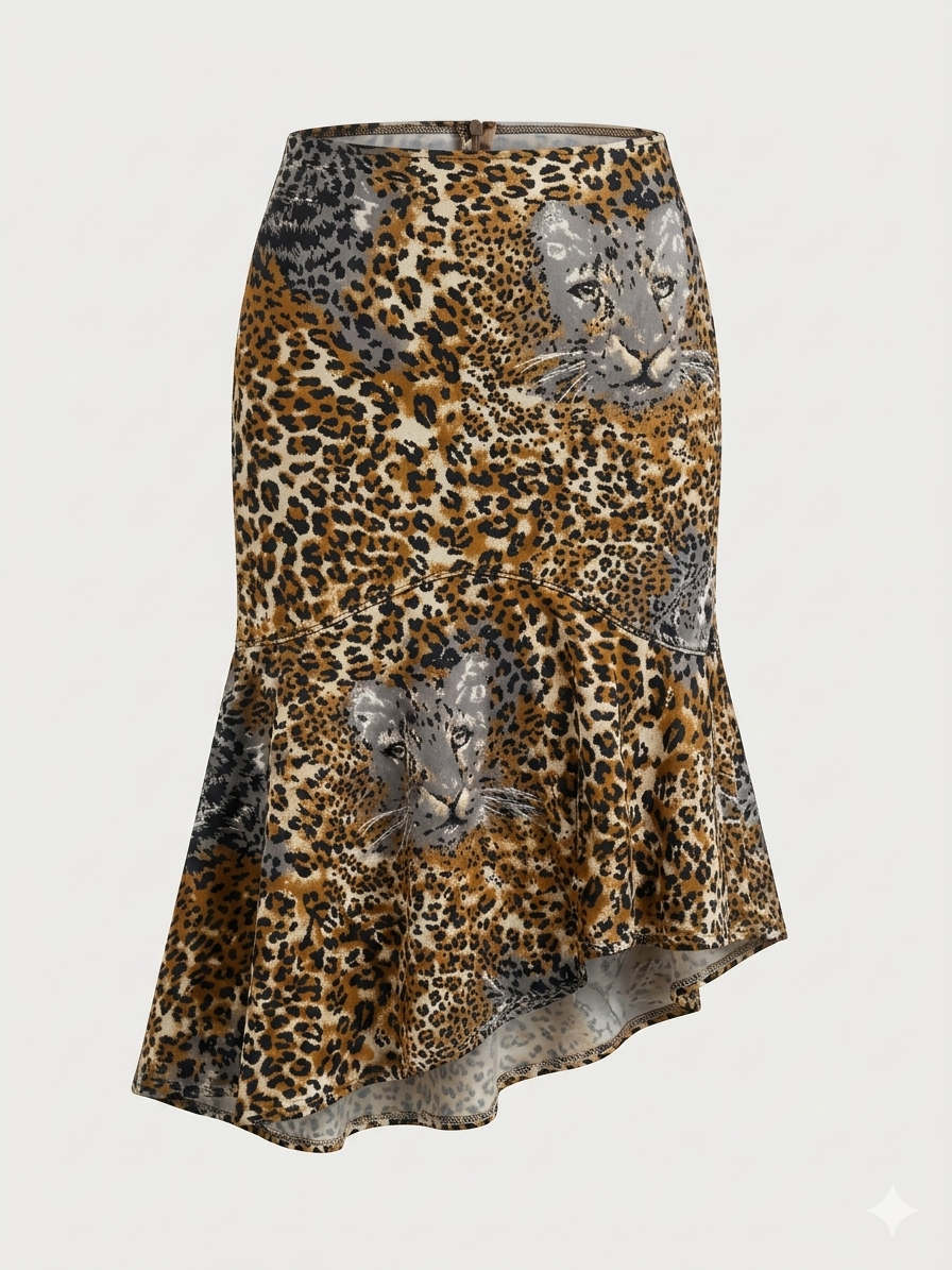 Leopard Midi Skirt