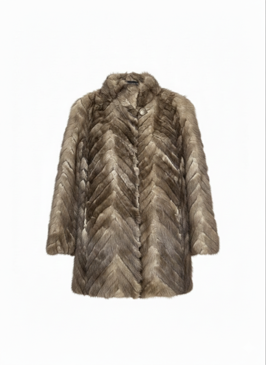 Real Mink Fur Coat