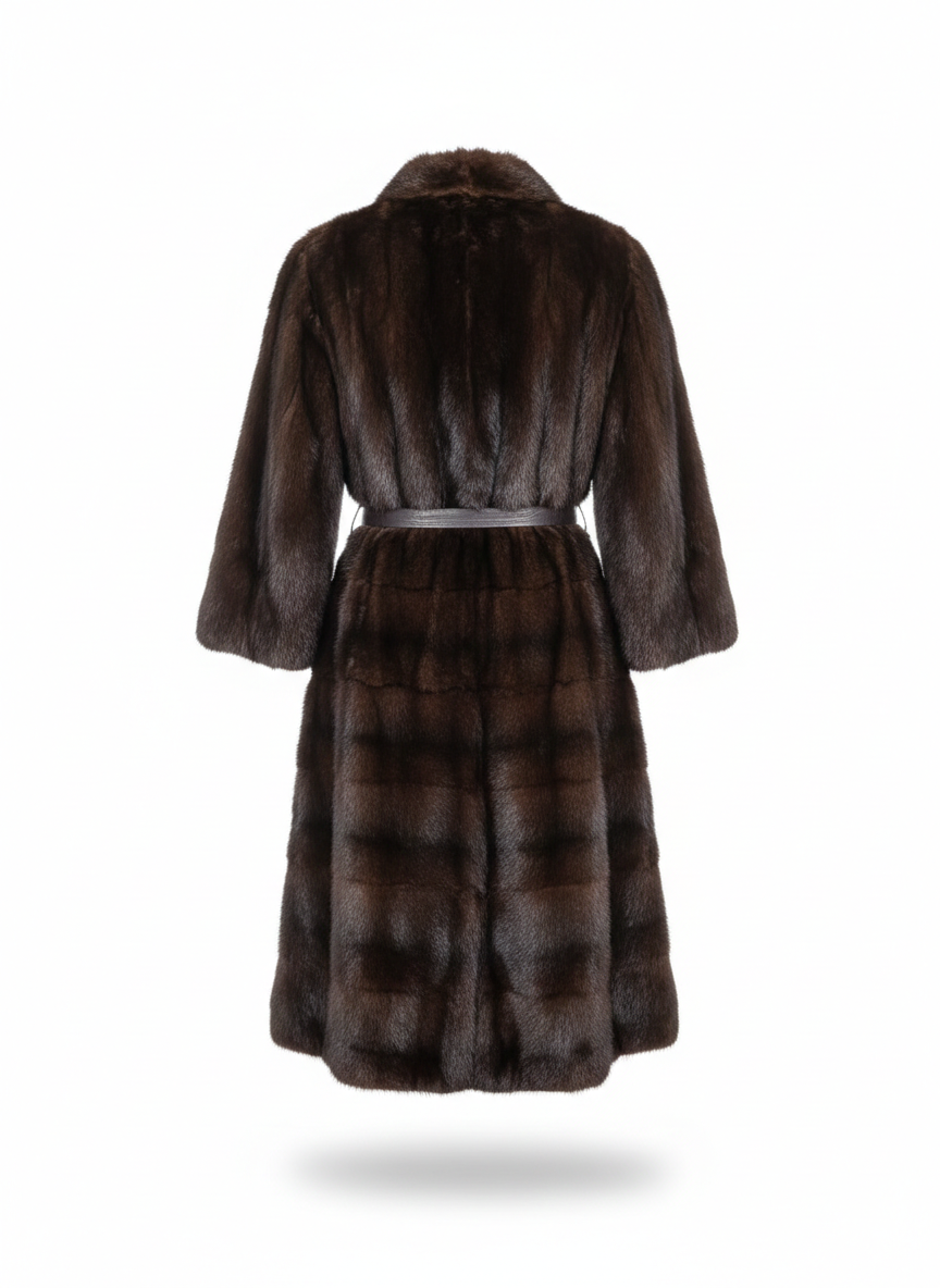 Vintage Brown Mink Fur Coat