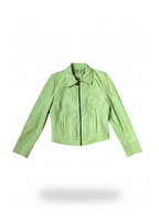 Lime Leather Jacket