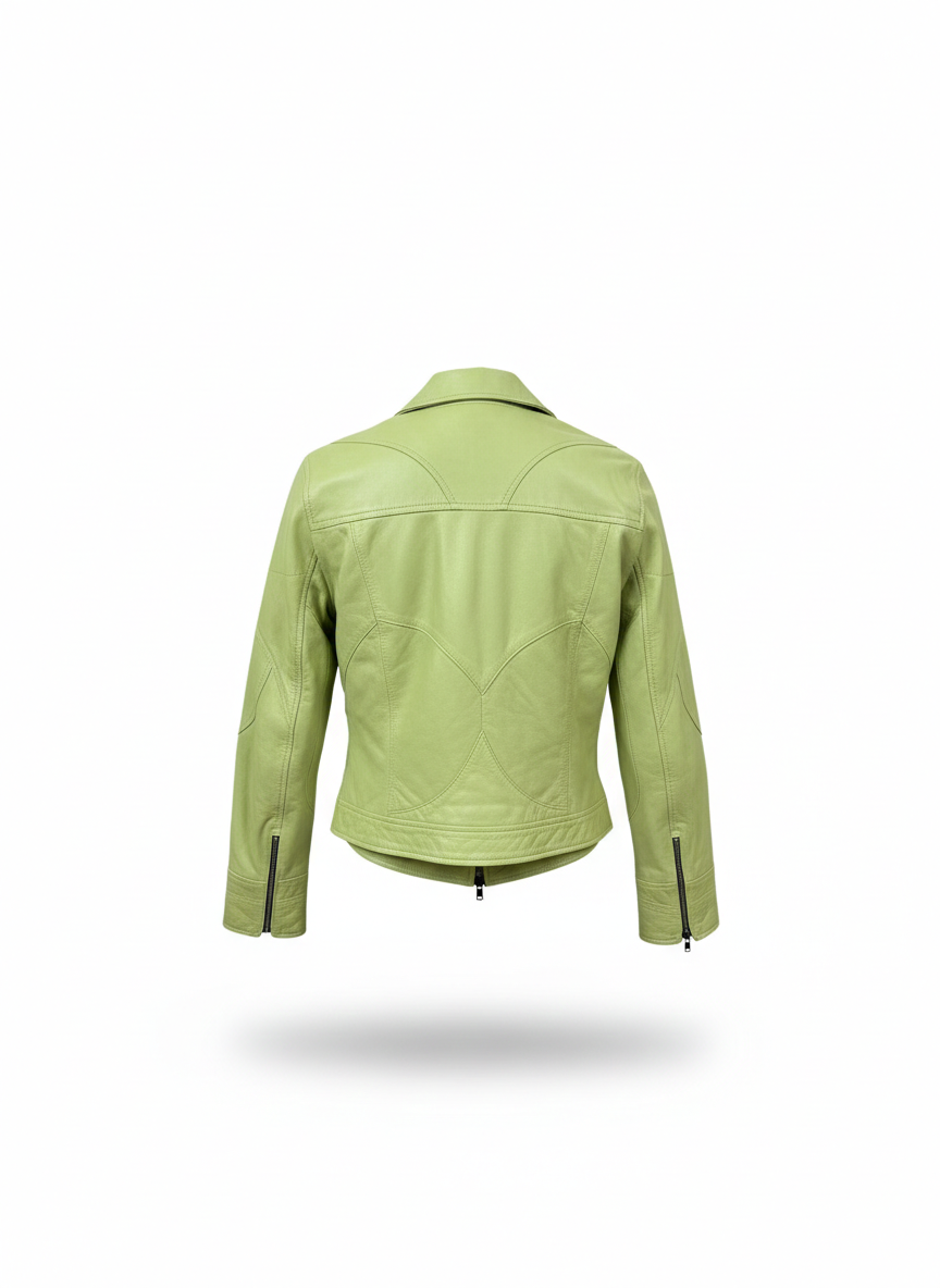 Lime Leather Jacket