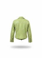 Lime Leather Jacket