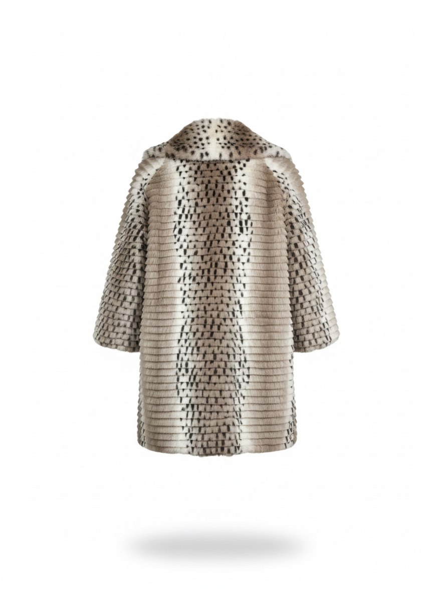 Ribbed Faux Fur Jacket