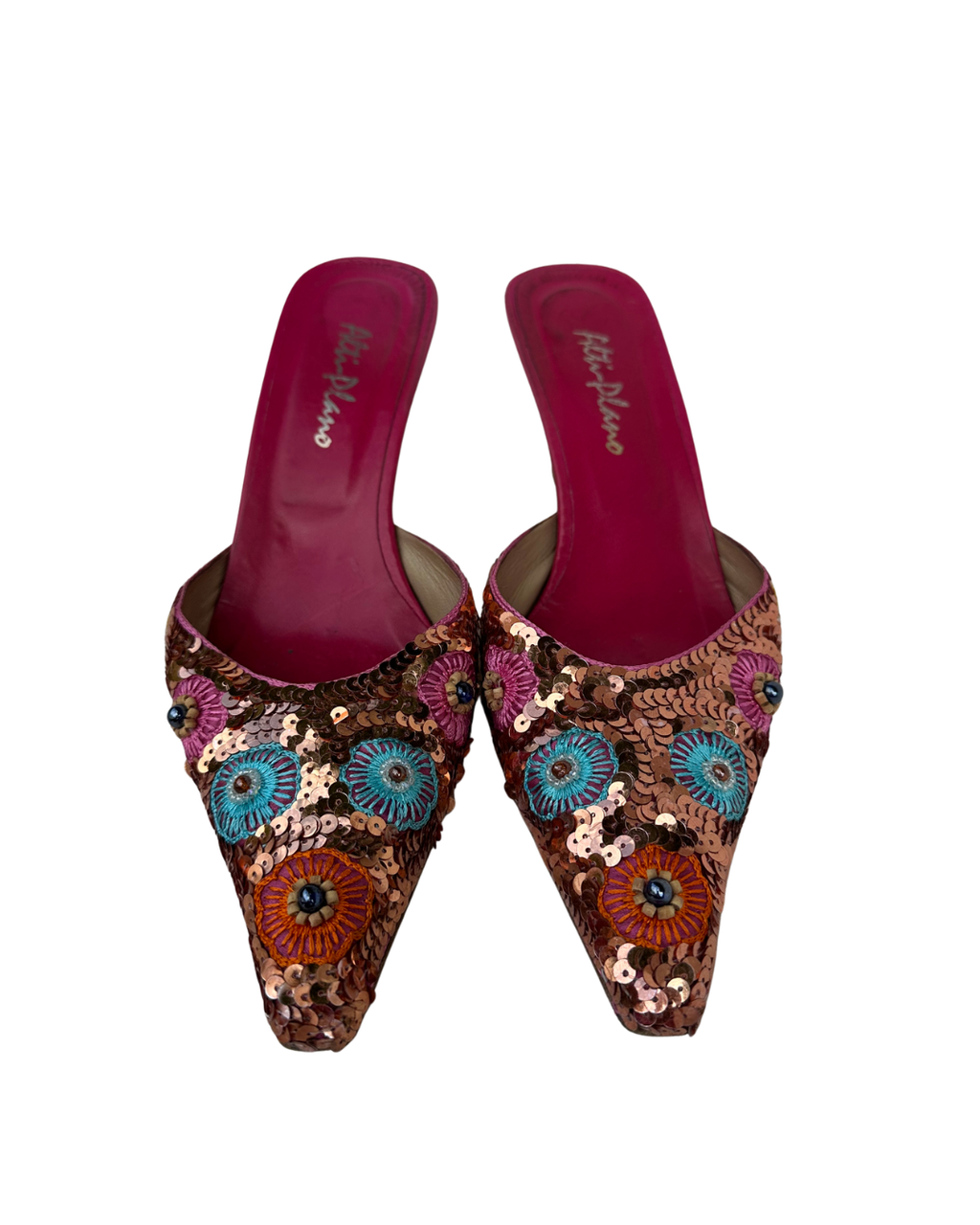 Embellished Floral Mules