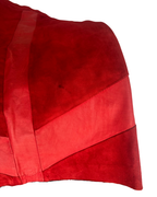 Red Midi Suede skirt