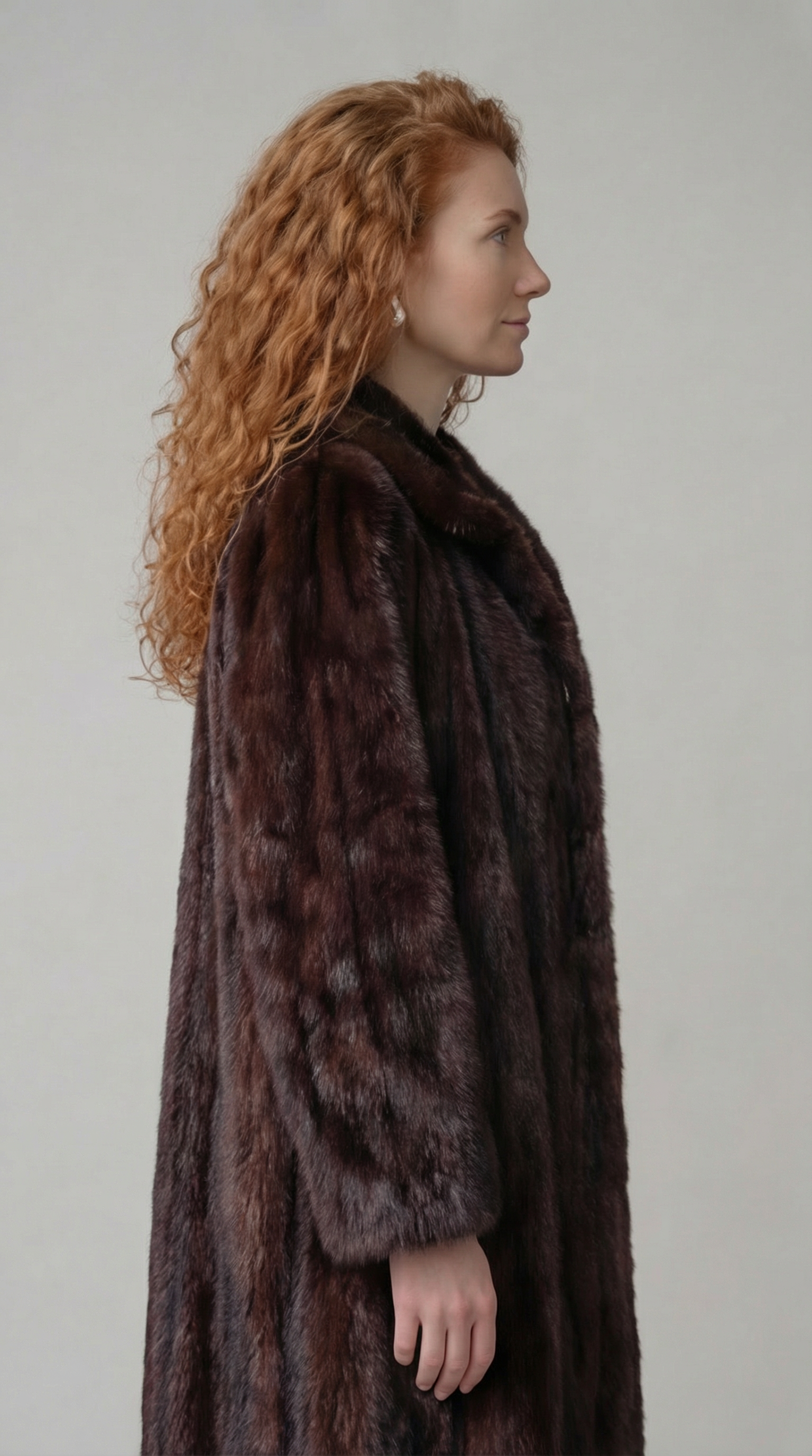 Vintage Brown Mink Fur Coat