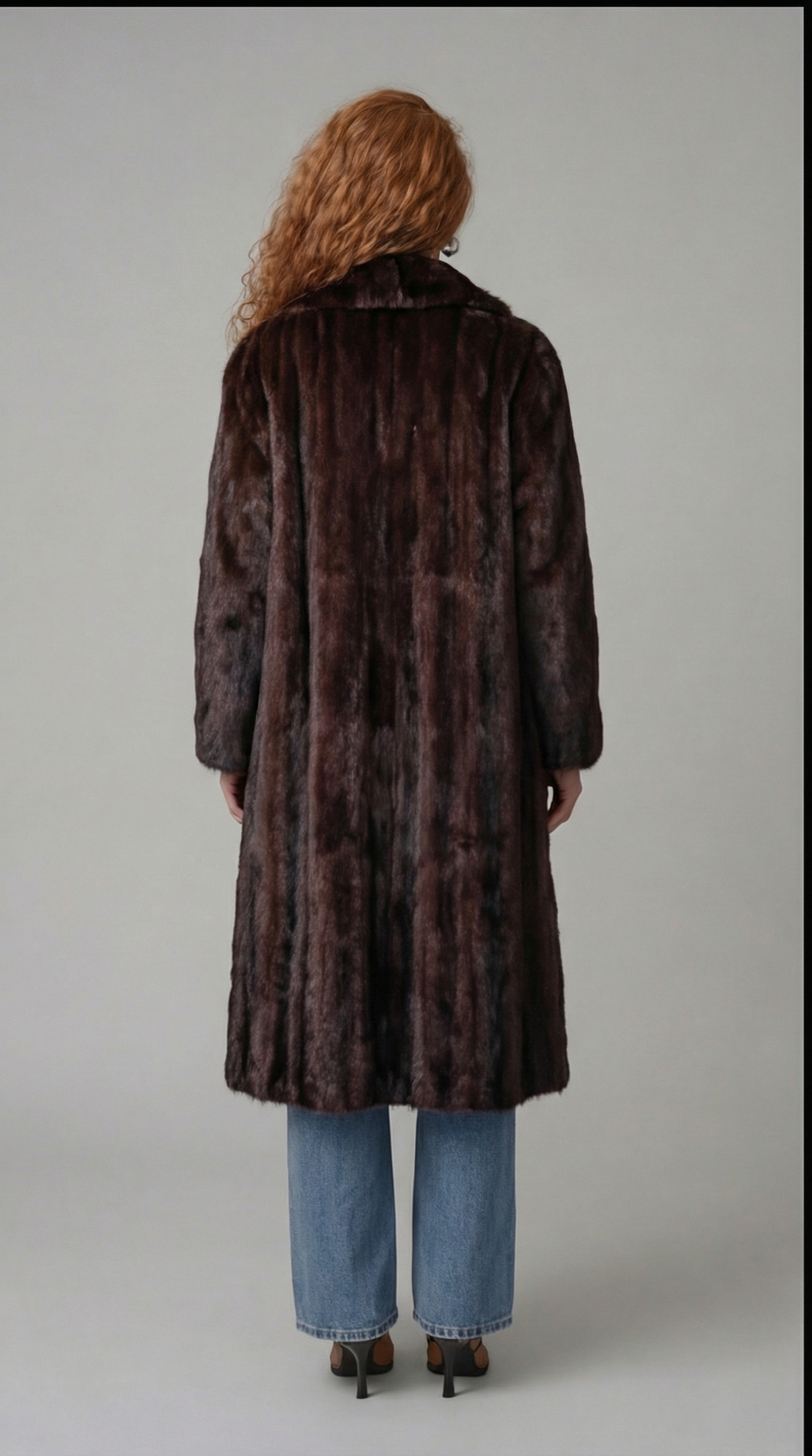 Vintage Brown Mink Fur Coat