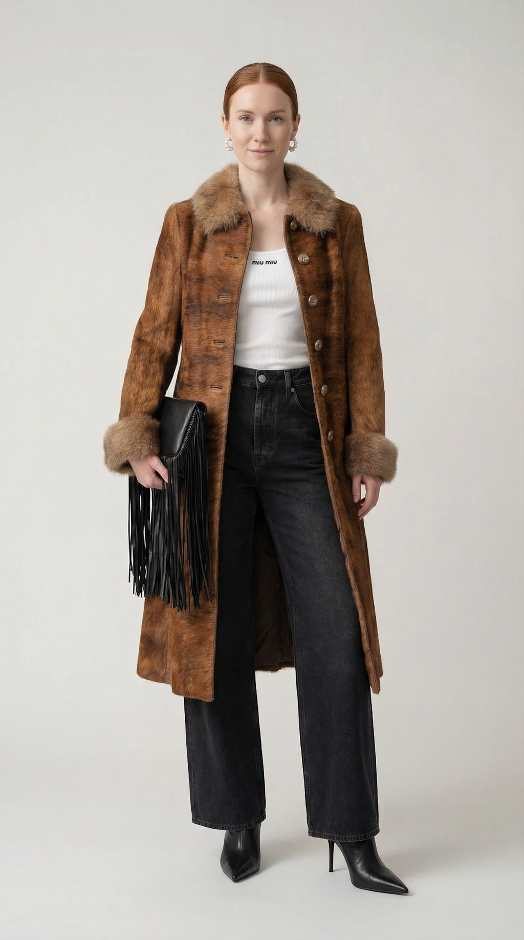 Real Pony Hair Coat