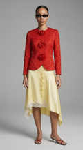 Red Floral Brocade Jacket