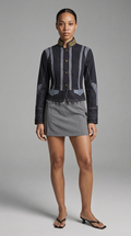 Military Denim Statement Jacket